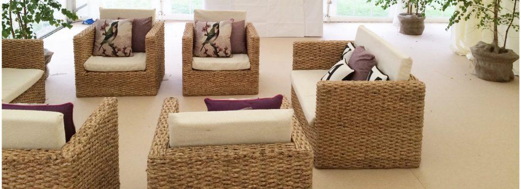 rattan seating hire